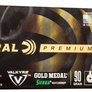 Federal GM224VLK1 Premium Gold Medal 224Valkyrie 90gr Sierra MatchKing BTHP 20 Per Box/10 Case