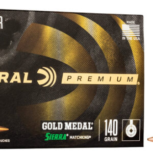 Federal GM65CRD1 Premium Gold Medal 6.5Creedmoor 140gr Sierra MatchKing BTHP 20 Per Box/10 Case