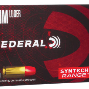 Federal AE9SJ2 American Eagle Syntech Range  9mmLuger 124gr Total Syntech Jacket Flat Nose 50 Per Box/10 Case