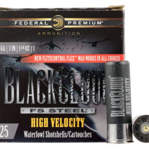 Federal PWBX1431 Premium Black Cloud FS High Velocity 12 Gauge 3" 1 1/8 oz 1635 fps 1 Shot 25 Bx/10 Cs
