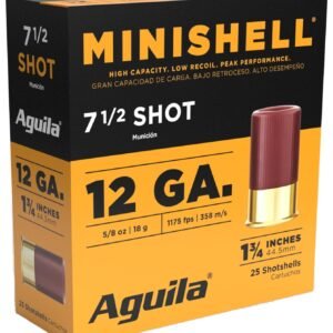 Aguila 1C128968 Minishell  12 Gauge 1.75" 5/8 oz 1175 fps 7.5 Shot 20 Bx/25 Cs