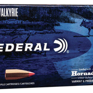 Federal V224VLKVM60 Varmint & Predator  224Valkyrie 60gr Hornady V-Max 20 Per Box/10 Case