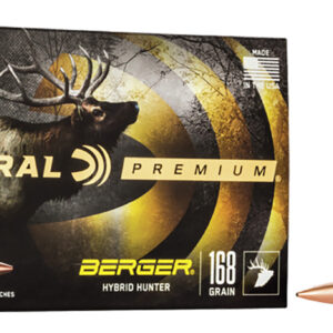 Federal P3006BCH1 Premium  30-06Springfield 168gr Berger Hybrid Hunter 20 Per Box/10 Case