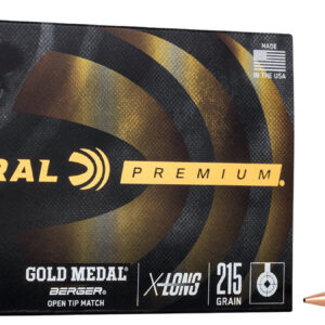 Federal GM300WMBH1 Premium Gold Medal 300 Win Mag 215 gr 2850 fps Berger Hybrid Open Tip Match 20 Bx/10 Cs