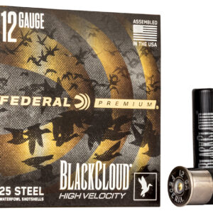 Federal PWBXH143BB Black Cloud FS High Velocity 12Gauge 3" 1 1/8oz BBShot 25 Per Box/10 Case