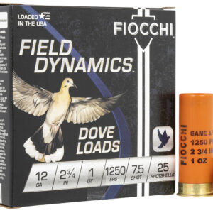 Fiocchi 12GT75 Field Dynamics Dove & Quail 12Gauge 2.75" 1oz 7.5Shot