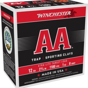 Winchester Ammo AAL128 AA Xtra-Lite 12Gauge 2.75" 1oz 8Shot 25 Per Box/10 Case