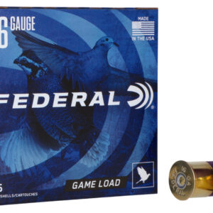 Federal H1608 Game-Shok Upland 16Gauge 2.75" 1oz 8Shot 25 Per Box/10 Case