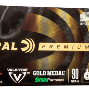 Federal GM224VLKTMK Premium Gold Medal 224 Valkyrie 77 gr Tipped MatchKing 20 Bx/10 Cs