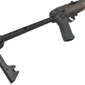 Samson 10-00037-03 B-TM Folding Stock Black Oxide Steel & Walnut Finish with Black Polymer Grip for Ruger 10/22 (Rifle Parts NOT Included)