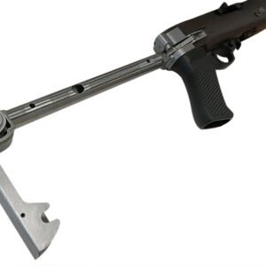 Samson 100003700 A-TM Folding Stock Stainless Steel & Walnut Finish with Black Polymer Grip for Ruger 10/22 (Rifle Parts NOT Included)