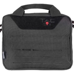 Tac Six 10814 Crew Tactical Pistol Case Black 600D Polyester 2 Handguns