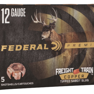 Federal P152FT 12 Gauge 2.75" Freight Train Copper Sabot Slug Shot 5 Per Box/ 10 Cs