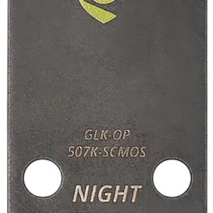 Night Fision GLKOP507KSCMOS Pistol Optic Mount Black Stainless Steel Fits Holosun 507K/407K Compatible w/ Glock 43X/48