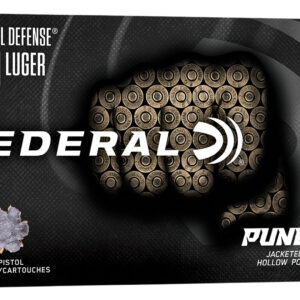 Federal PD9P1G Punch  9mm 124gr Jacketed Hollow Point 50 Per Box/10 Case
