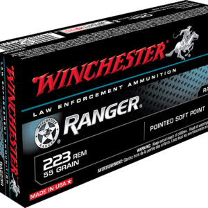 Winchester Ammo RA223RY   223Rem 55gr Pointed Soft Point 20 Per Box/50 Case