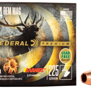 Federal P44XB1 Premium  44RemMag 225gr Barnes Expander BRX 20 Per Box/10 Case