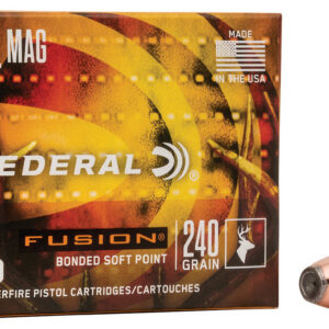 Federal F44SF1 Fusion Handgun 44RemMag 240gr Fusion Soft Point 20 Per Box/10 Case