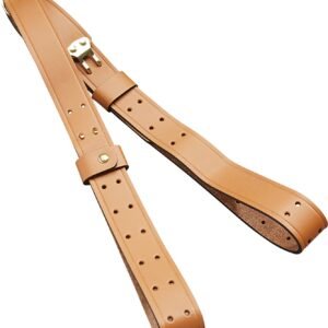 Butler Creek 26112 Military Carry Strap Brown Leather 44" OAL Two-Piece Rifle