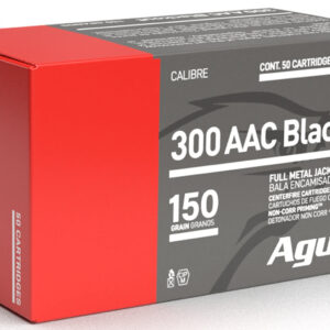 Aguila 1E300110   300Blackout 150gr Full Metal Jacket Boat Tail 50 Per Box/20 Case