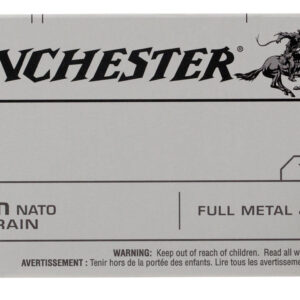 Winchester Ammo Q4318 USA  9mm NATO 124 gr Full Metal Jacket (FMJ) 50 Per Box/10 Cs