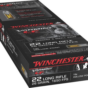 Winchester Ammo X22LRHLF Varmint LF  22 LR 26 gr Tin Hollow Point 50 Bx/40 Cs