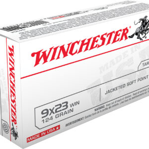 Winchester Ammo Q4304 USA  9x23Win 124gr Jacketed Soft Point 50 Per Box/10 Case