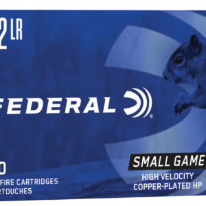 Federal 712 Small Game & Target High Velocity 22 LR 38 gr 1260 fps Copper Plated Hollow Point (CPHP) 50 Bx/100 Cs