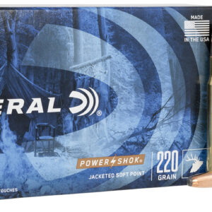 Federal 3006HS Power-Shok  30-06 Springfield 220 gr 2400 fps Jacketed Soft Point (JSP) 20 Bx/10 Cs