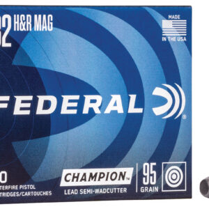 Federal C32HRA Champion Training 32H&R Mag 95gr Lead Semi Wadcutter 20 Per Box/25 Case