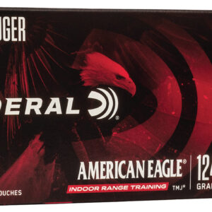 Federal AE9N1 American Eagle IRT  9mm Luger 124 gr Total  Metal Jacket (TMJ) 50 Per Box/20 Cs