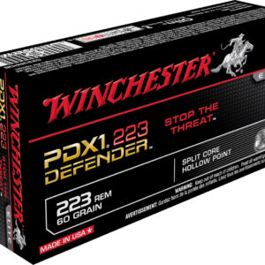 Winchester Ammo S223RPDB PDX1 Defender  223 Rem 60 gr 2750 fps Split Core Hollow Point (SCHP) 20 Bx/10 Cs