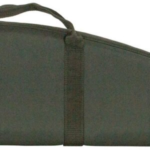 Uncle Mike's 22411 GunMate Rifle Case Medium Style made of Nylon w/ Black Finish, 44" OAL Lockable Full Length Zipper, Wrap Around Handles & Embroidered Logo for Scoped Rifles