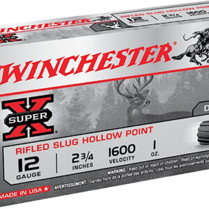 Winchester Ammo X12RS15LF Super X  12Gauge 2.75" 3/4oz Zinc Slug Shot 5 Box/50 Case
