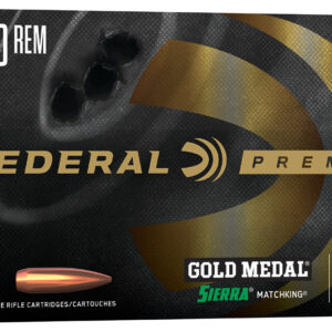 Federal GM260M Premium Gold Medal 260 Rem 142 gr 2750 fps Sierra MatchKing BTHP 20 Bx/10 Cs