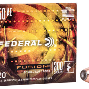 Federal F50AEFS1 Fusion Handgun 50AE 300gr Fusion Soft Point 20 Per Box/10 Case