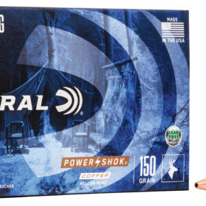 Federal 270130LFA Power-Shok Copper 270Win 130gr Copper Hollow Point 20 Per Box/10 Case
