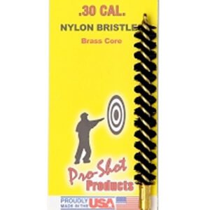 Pro-Shot 30NR Bore Brush  .30/ 7.62mm Cal Rifle #8-32 Thread Nylon Bristles Brass Core