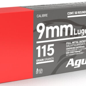 Aguila 1E097704 9mm Luger 115gr Full Metal Jacket