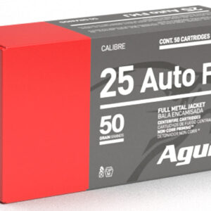 Aguila 1E252110   25ACP 50gr Full Metal Jacket 50 Per Box/20 Case