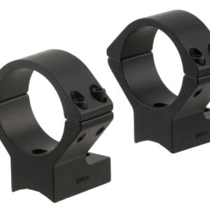 Talley 740725 Scope Mount/Ring Combo  Black Anodized 30mm Tube Savage Round Receiver with AccuTrigger (110 Series/A17/A22) Medium Rings