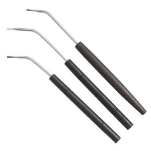 Birchwood Casey 41108 Angled Cleaning Brushes Bronze/Nylon/Stainless Steel Bristles 3 Pack