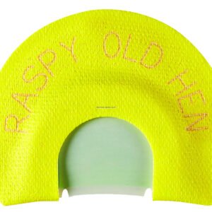 HS Strut 05903 Raspy Old Hen Double Reed Attracts Turkeys Yellow Infinity Latex