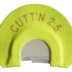 HS Strut 05904 Cuttn 2.5  Diaphragm Call Double Reed Attracts Turkeys Yellow