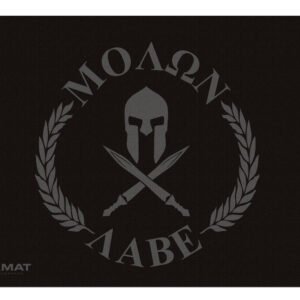 TekMat TEKR17MOLONLABE Molon Labe Cleaning Mat Black/Gray Rubber 11"x17" Molon Labe Spartan