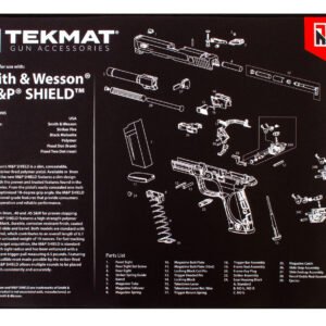 TekMat TEKR20SWMPSHIELD S&W M&P Shield Ultra 20 Cleaning Mat S&W M&P Shield Parts Diagram 15" x 20"