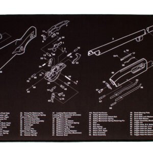 TekMat TEKR44REM870 Remington 870 Ultra 44 Cleaning Mat Remington 870 Parts Diagram 15" x 44"