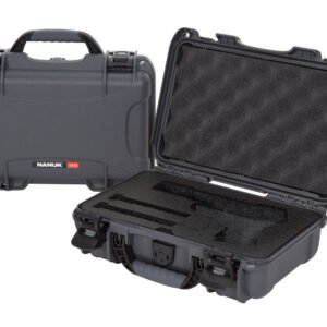 Nanuk 909CLASG7 909 Classic Gun Case Waterproof Graphite Resin w/ Closed-Cell Foam Padding 11.44" L x 7" W x 3.68" H Interior Dimensions