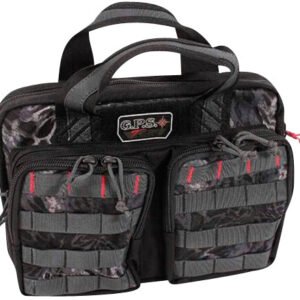 GPS Bags GPST1316PCP Tactical Quad +2 PRYM1 Blackout 1000D Polyester with YKK Lockable Zippers, 8 Mag Pockets, 2 Ammo Front Pockets, Visual ID Storage System & Holds Up To 6 Handguns