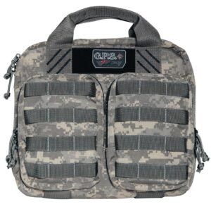 GPS Bags T1410PCD Tactical Double +2 Fall Digital 1000D Nylon Teflon Coating Holds 4 Handguns